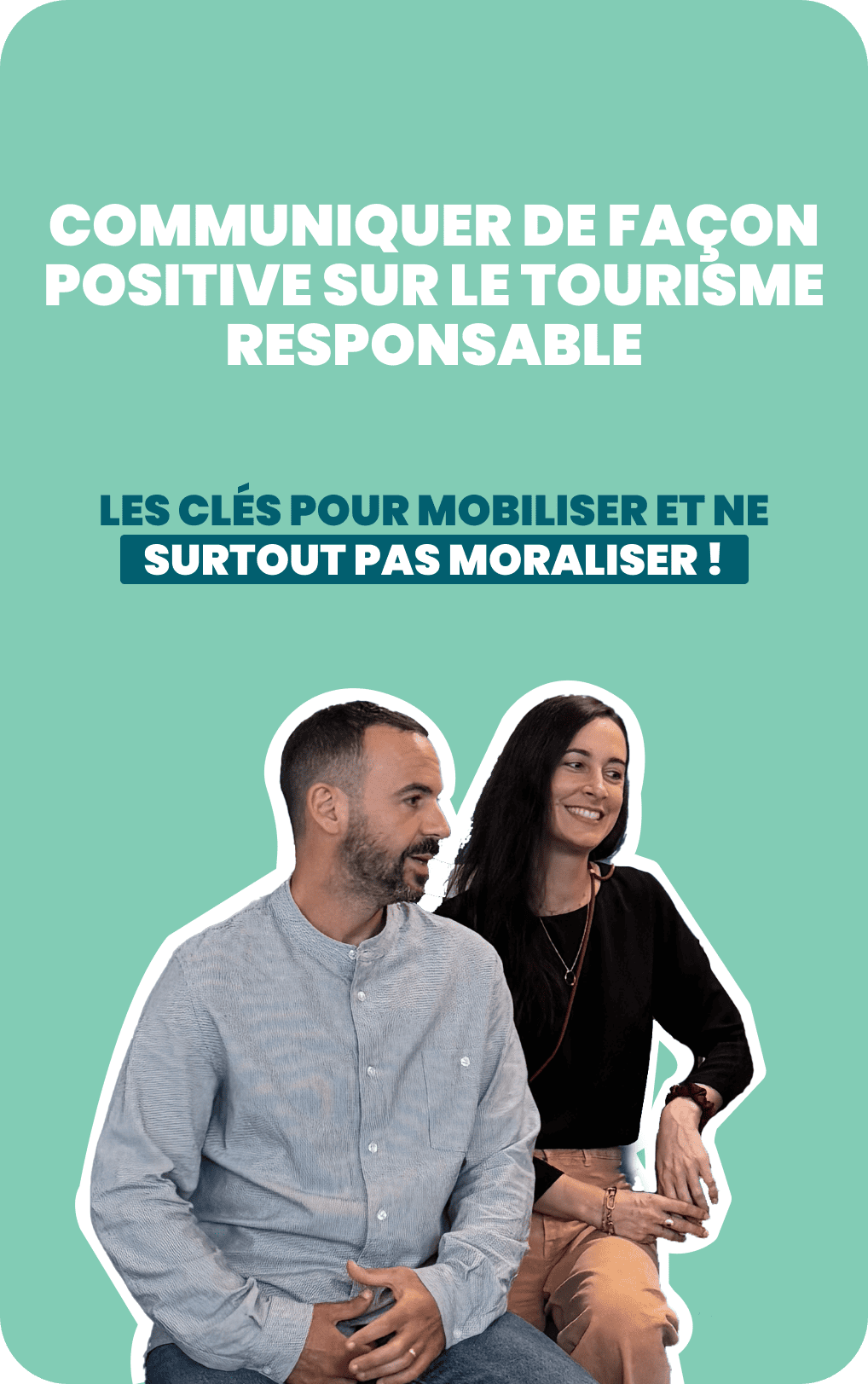 Visuel créatif avec le titre de la formation + Delphine et Sébastien